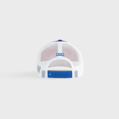 Kids Kith Kith Kids Seoul Regional Trucker Hat - Cherry Bomb