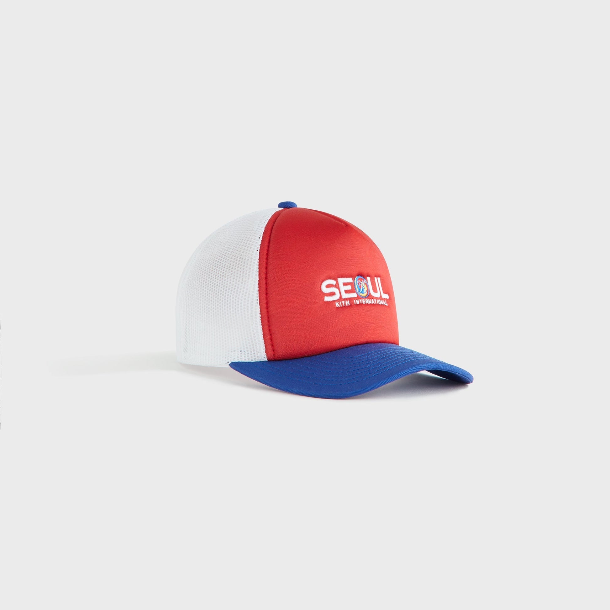 Kids Kith Kith Kids Seoul Regional Trucker Hat - Cherry Bomb