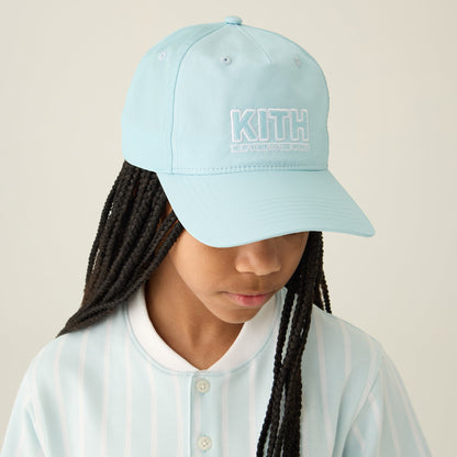 Kids Kith Kith Kids Wrinkle Nylon Snapback Hat - Blue Skies