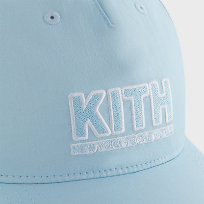 Kids Kith Kith Kids Wrinkle Nylon Snapback Hat - Blue Skies