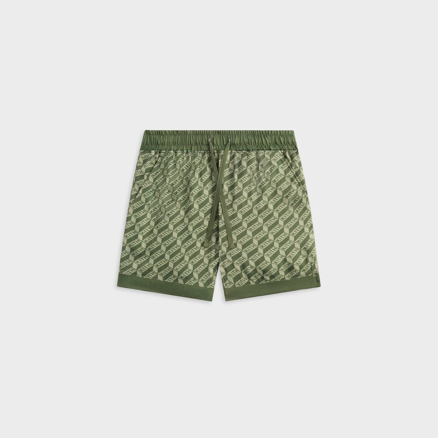 Kids Kith Kith Kids Monogram Thompson Camp Short - Spear