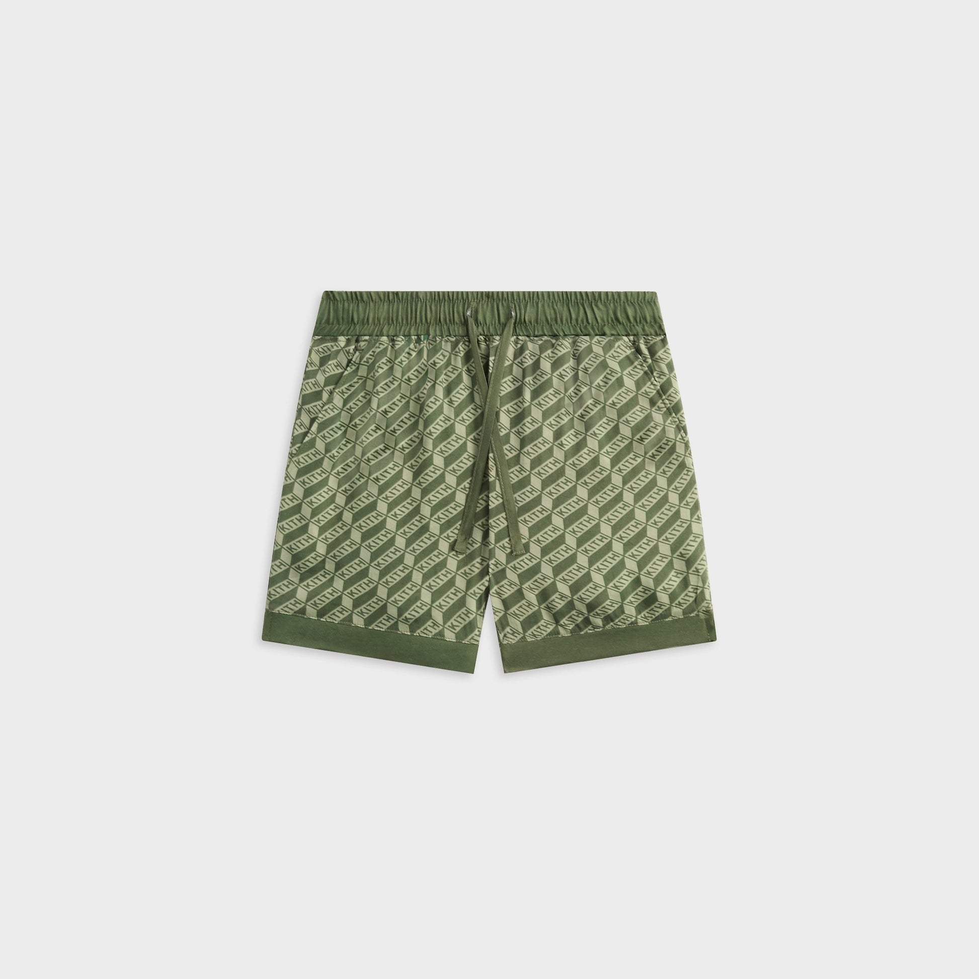 Kids Kith Kith Kids Monogram Thompson Camp Short - Spear