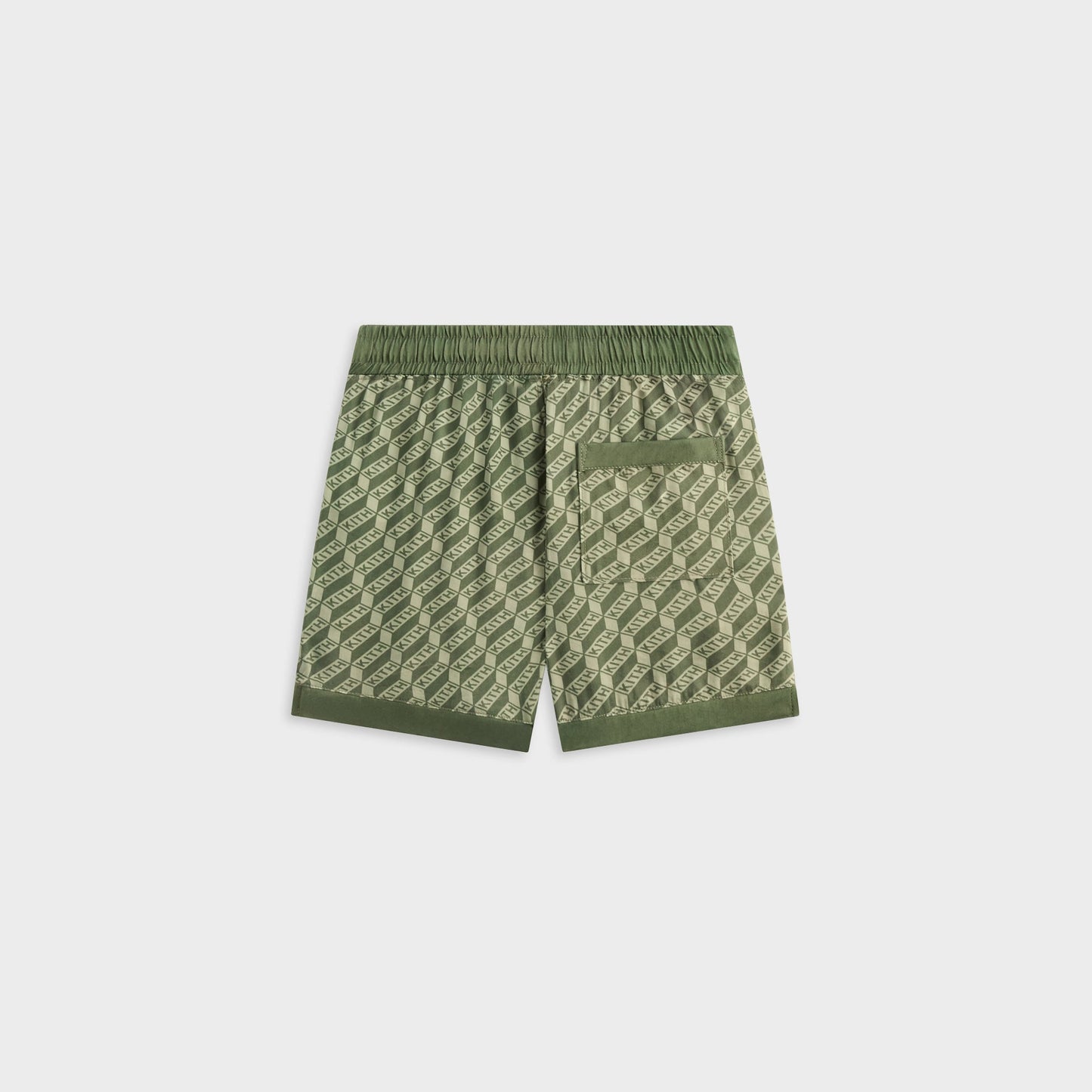 Kids Kith Kith Kids Monogram Thompson Camp Short - Spear