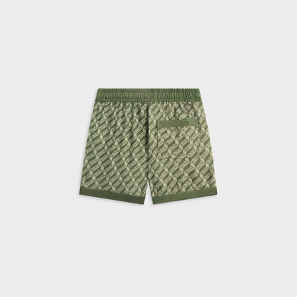 Kids Kith Kith Kids Monogram Thompson Camp Short - Spear