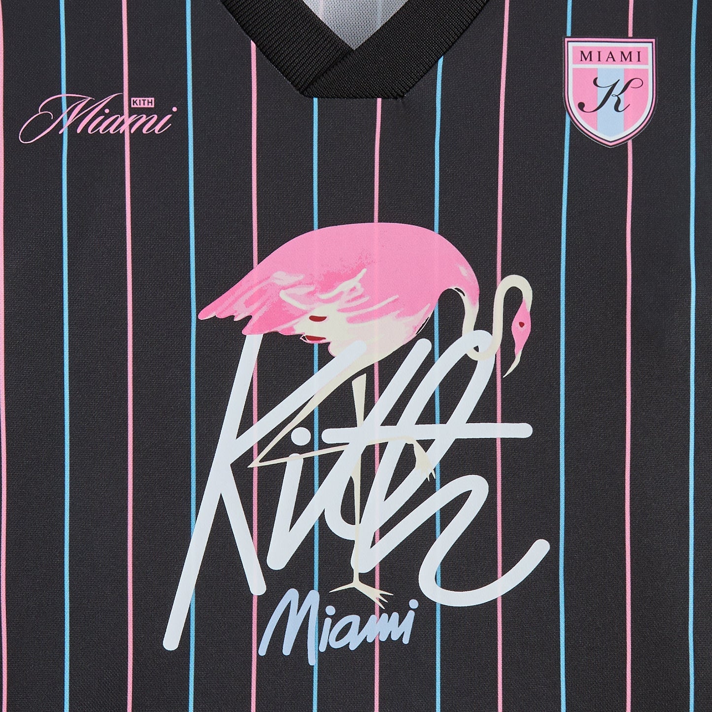 Kids Kith Kith Kids Miami Soccer Top - Black
