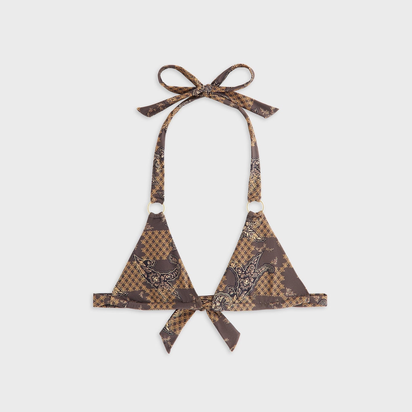 Women Kith Kith Women Kenna Crest Paisley Tie Top - Brew