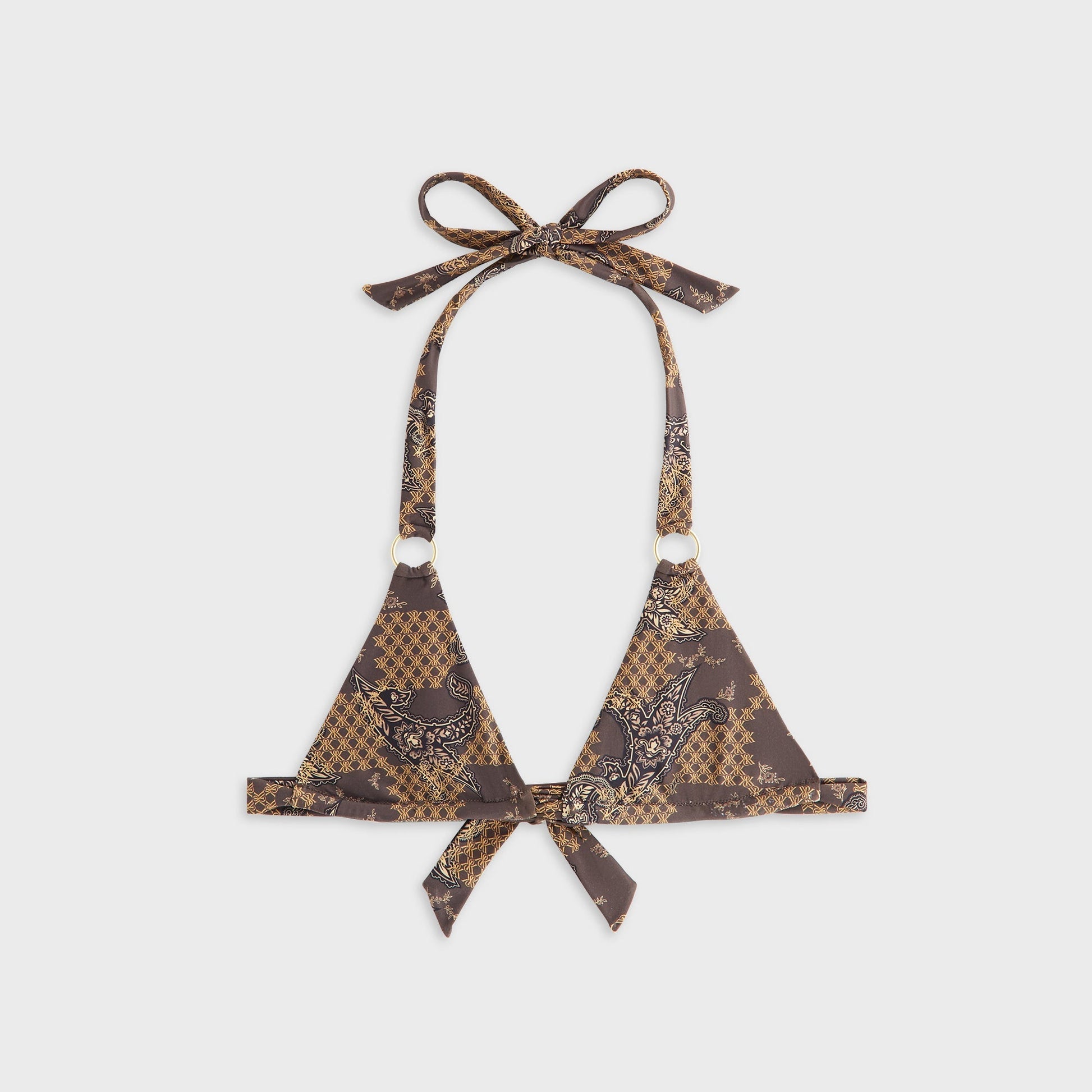 Women Kith Kith Women Kenna Crest Paisley Tie Top - Brew