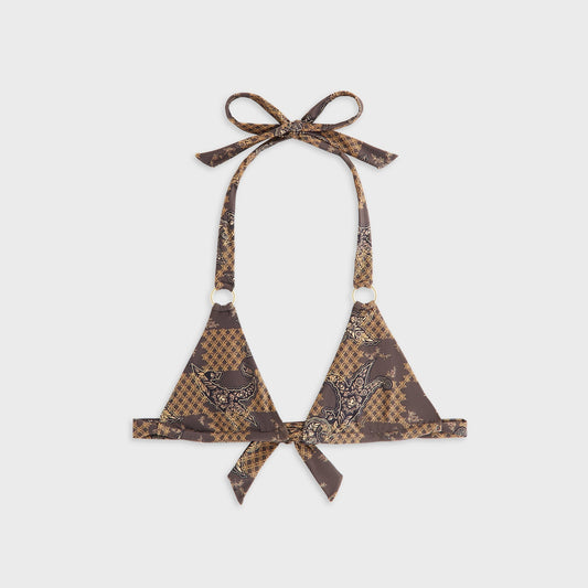 Women Kith Kith Women Kenna Crest Paisley Tie Top - Brew
