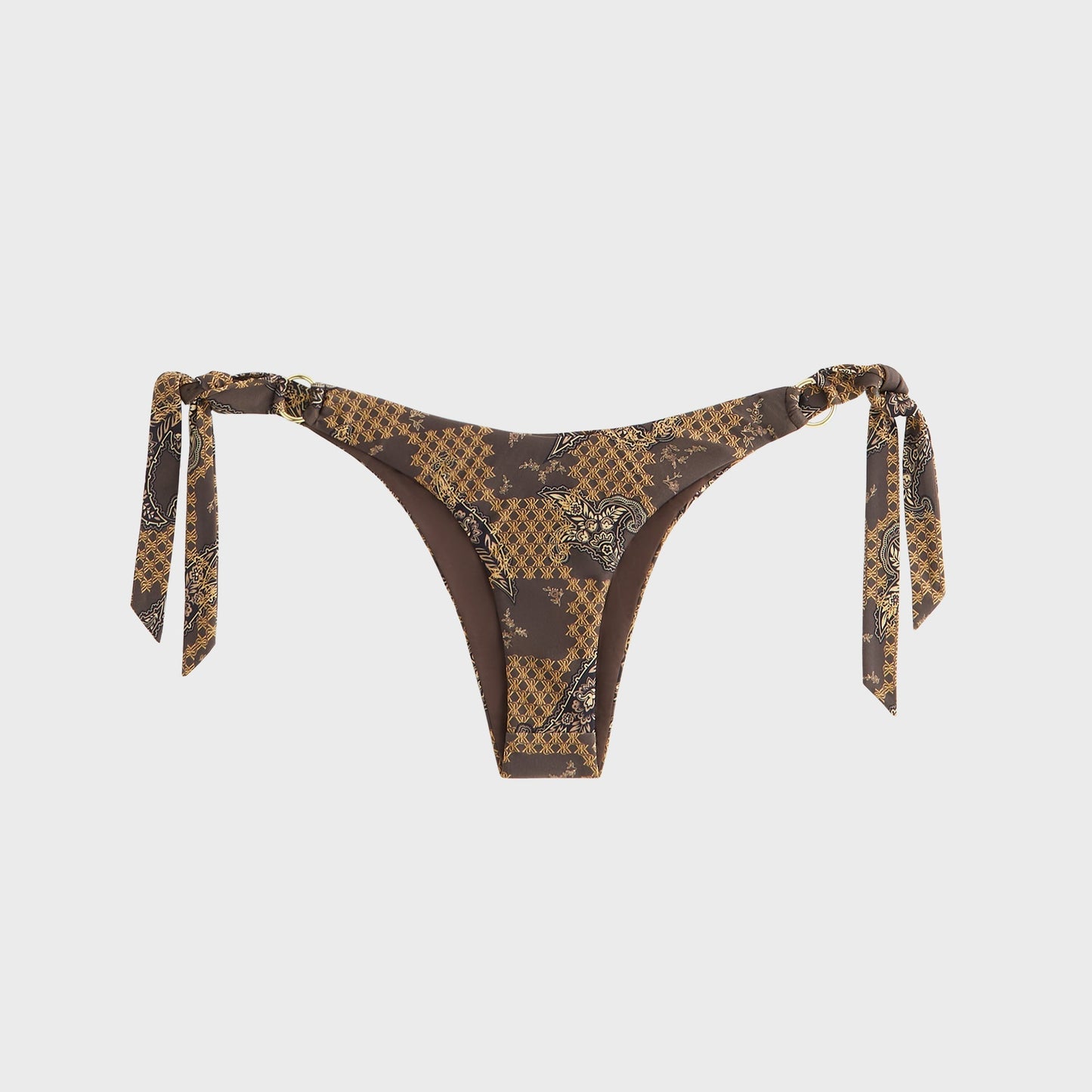 Women Kith Kith Women Iris Crest Paisley Tie Bottom - Brew