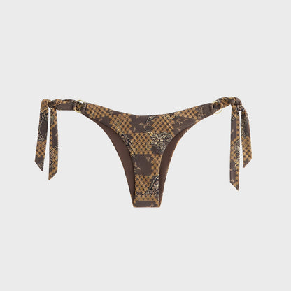Women Kith Kith Women Iris Crest Paisley Tie Bottom - Brew