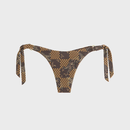 Women Kith Kith Women Iris Crest Paisley Tie Bottom - Brew