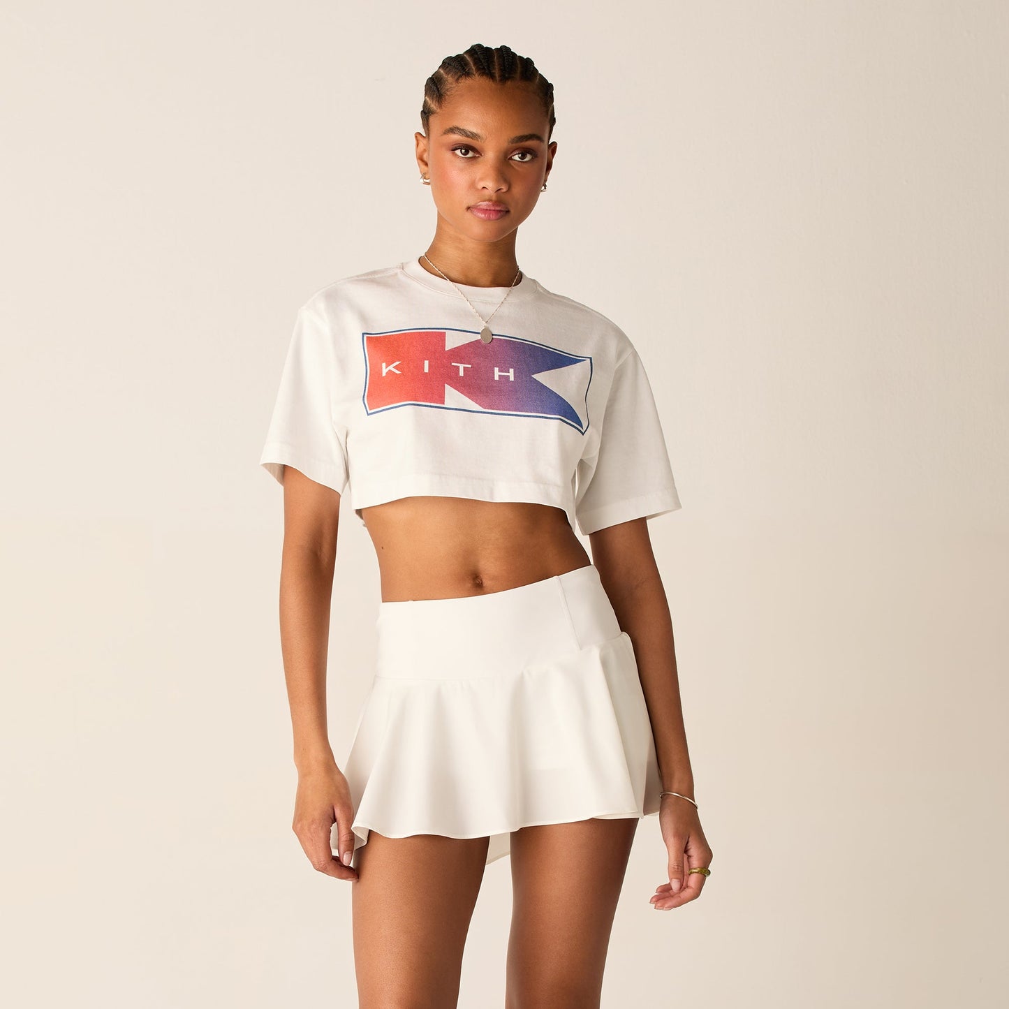Women Kith Kith Women Gradient Fei Tee - White