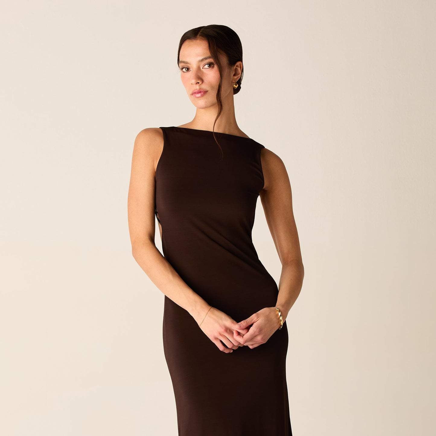 Women Kith Kith Women Audra Backless Maxi Dress - Incognito
