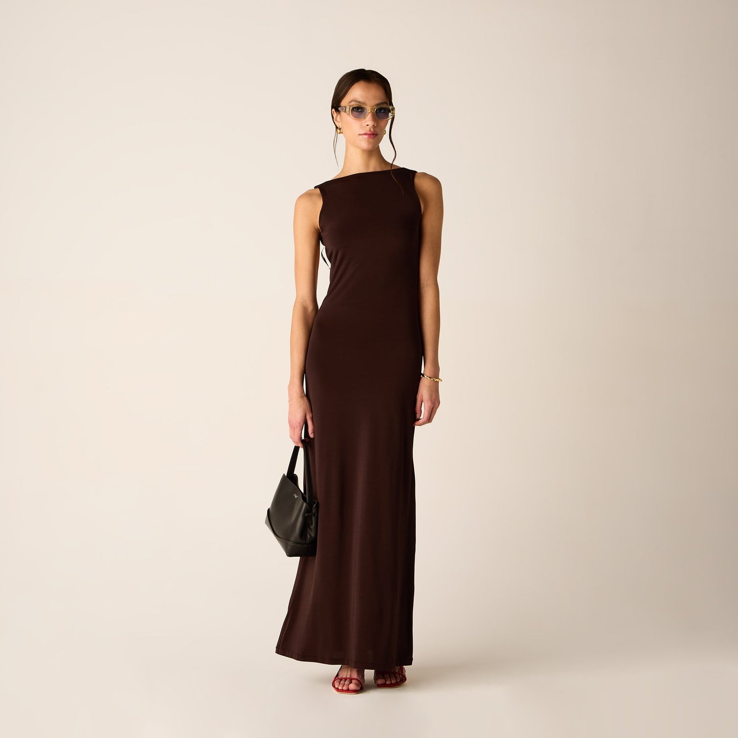 Women Kith Kith Women Audra Backless Maxi Dress - Incognito