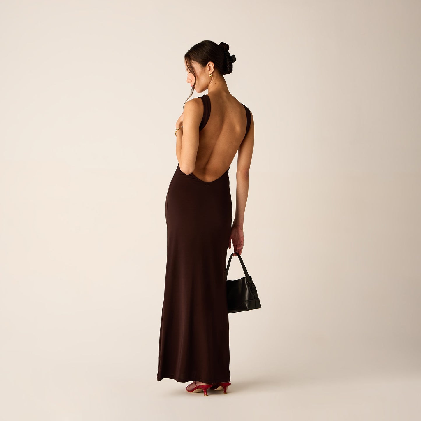 Women Kith Kith Women Audra Backless Maxi Dress - Incognito