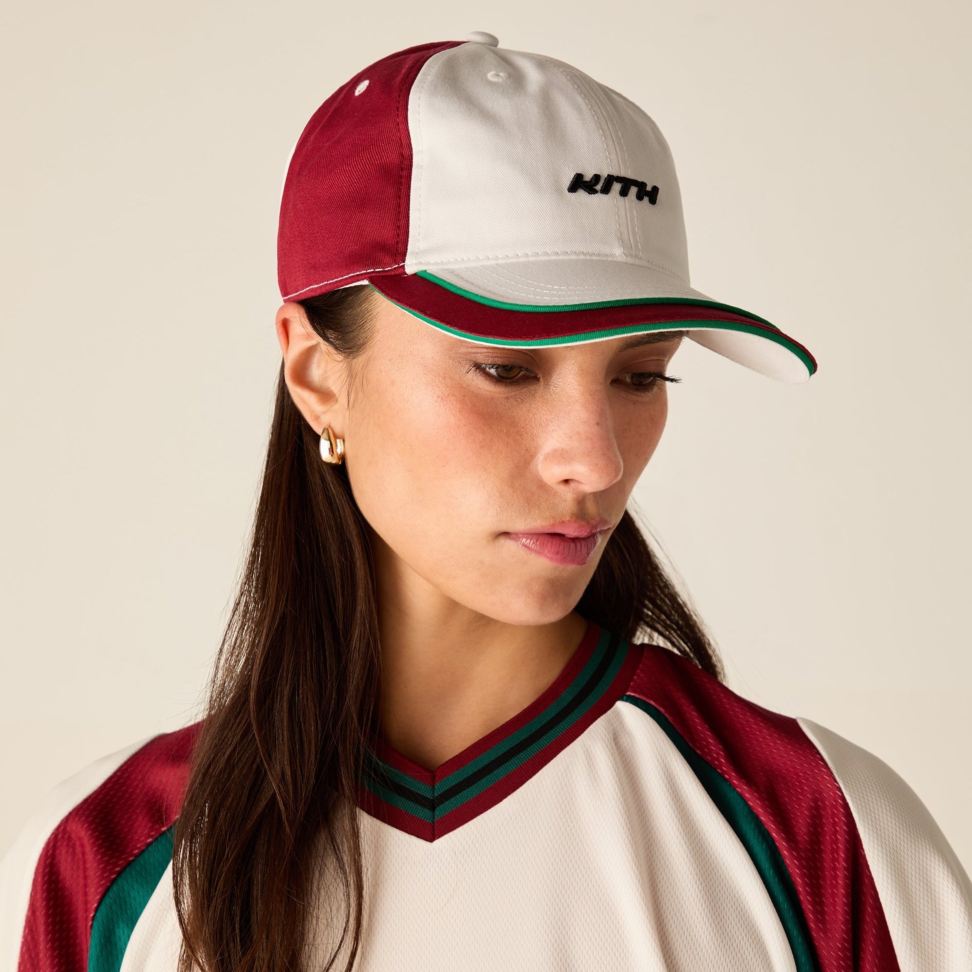 Women Kith Kith Women Pieced Cotton Twill Cap - White