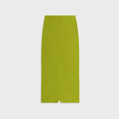Women Kith Kith Women Mila Micro Monogram Maxi Skirt - Pistachio