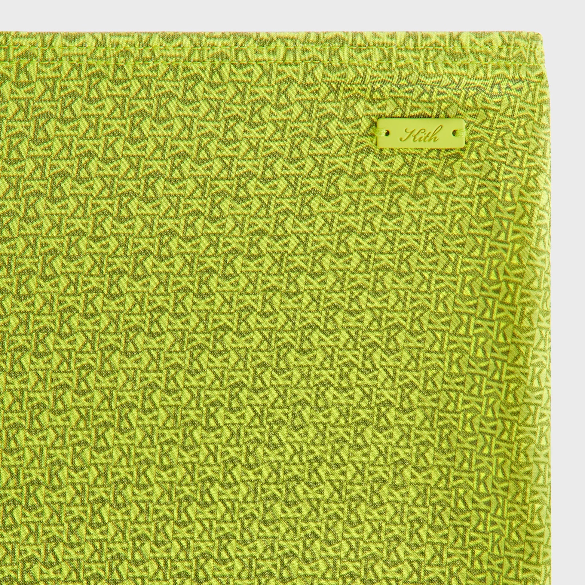 Women Kith Kith Women Mila Micro Monogram Maxi Skirt - Pistachio
