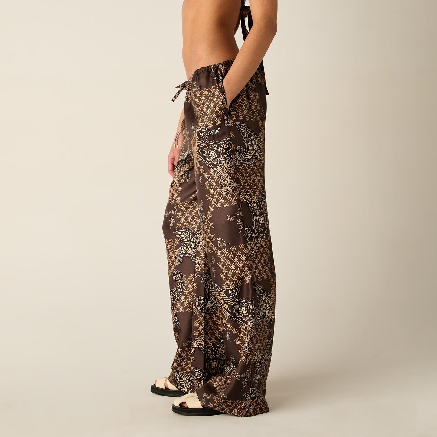 Women Kith Kith Women Michi Crest Paisley Pant - Brew