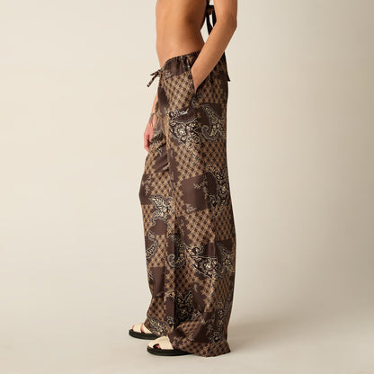 Women Kith Kith Women Michi Crest Paisley Pant - Brew