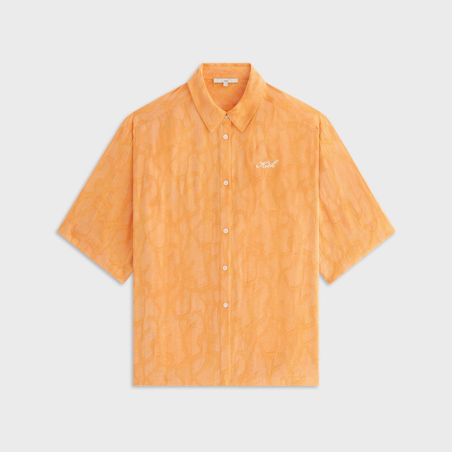 Women Kith Kith Women Mari Wavy Jacquard Shirt - Midsummer