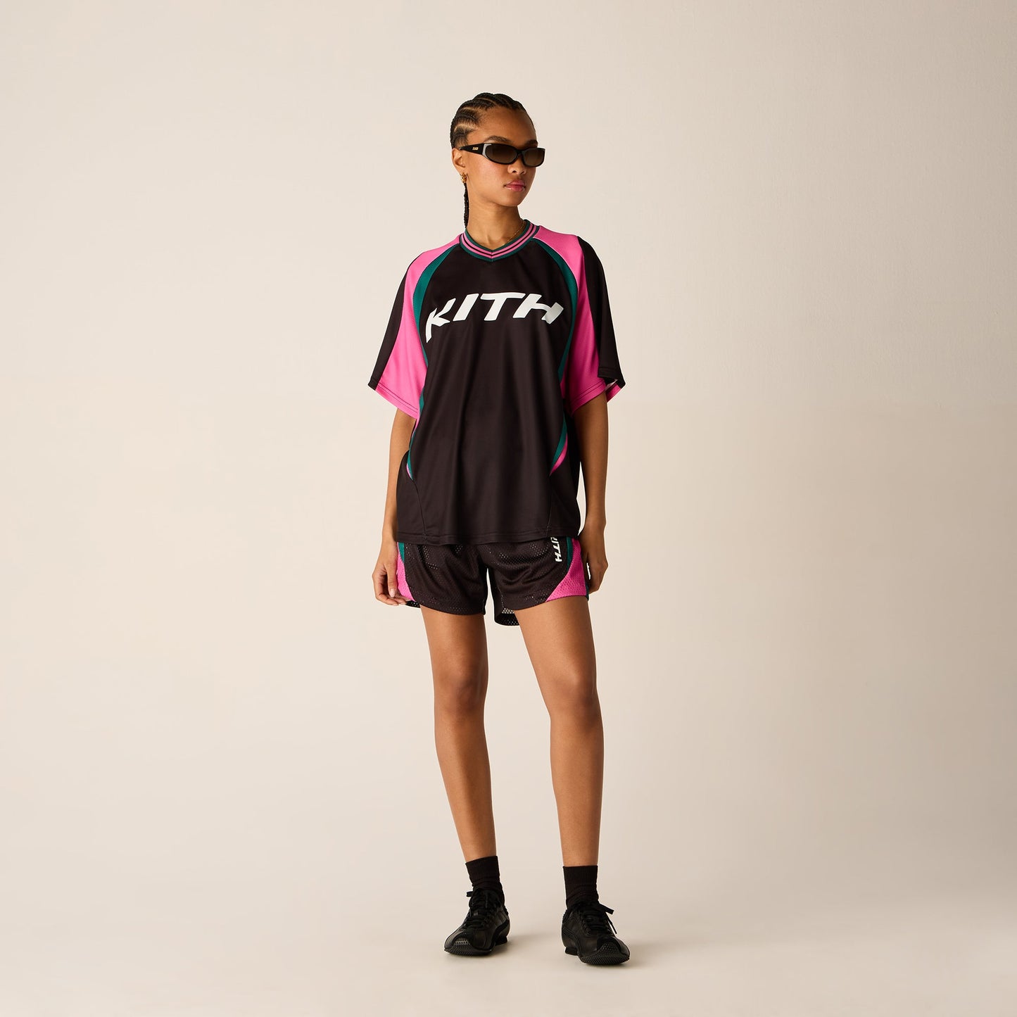 Women Kith Kith Women Tobi Mesh Short - Black