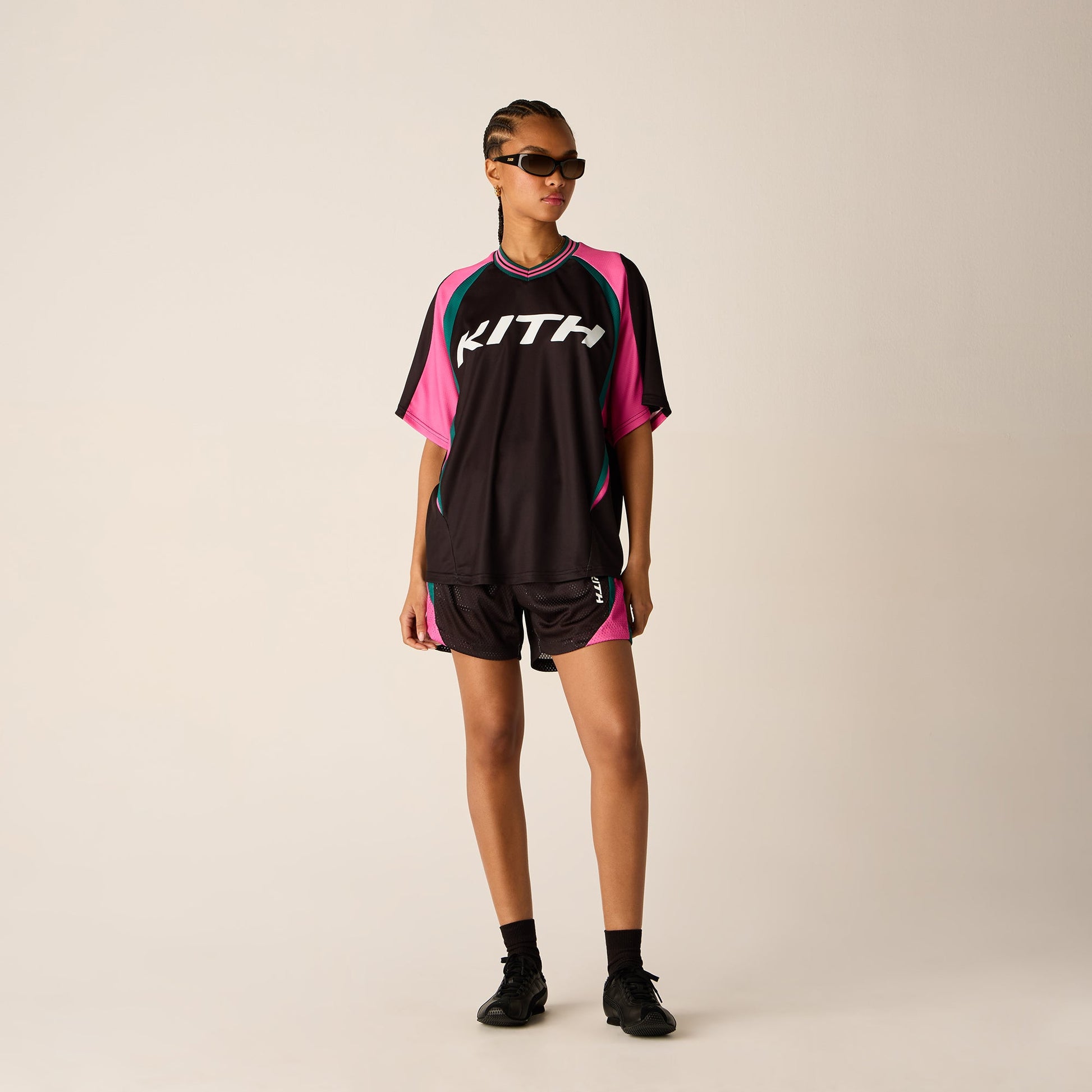 Women Kith Kith Women Tobi Mesh Short - Black