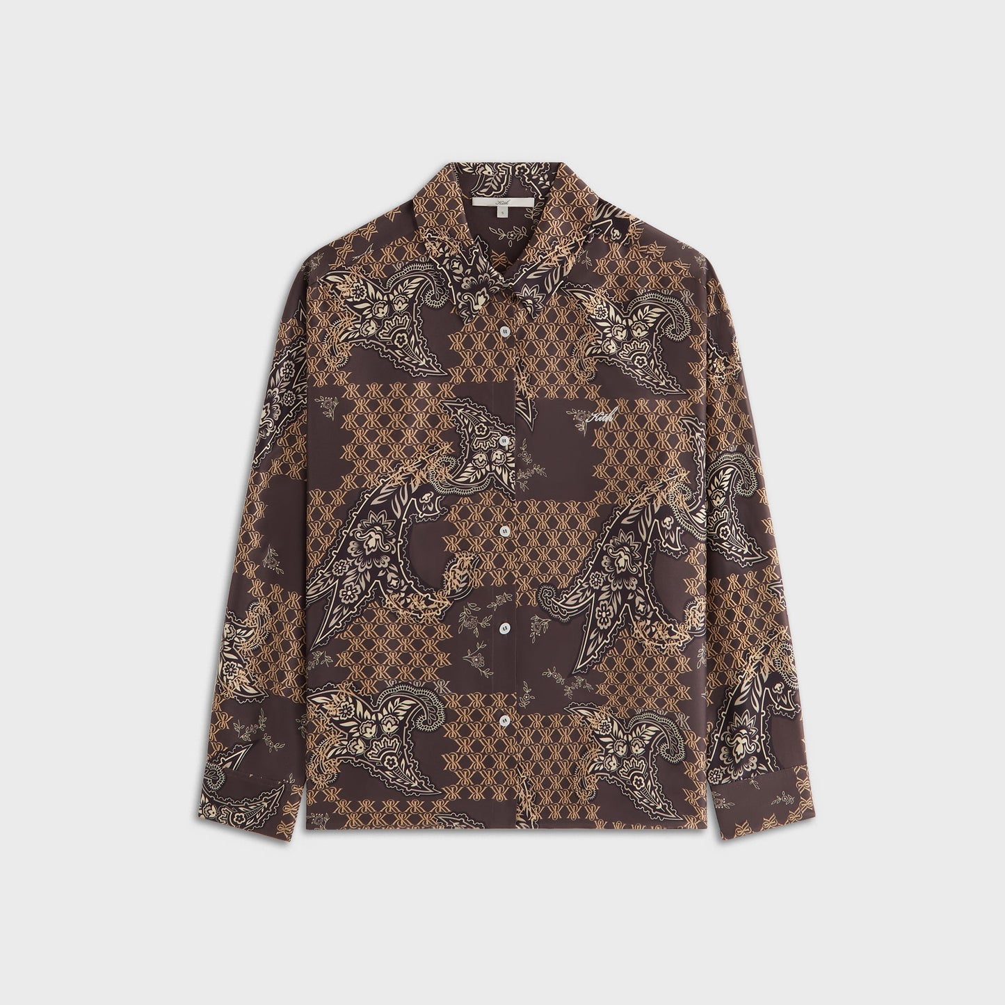 Women Kith Kith Women Siena Crest Paisley Shirt - Brew