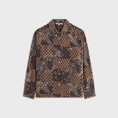 Women Kith Kith Women Siena Crest Paisley Shirt - Brew