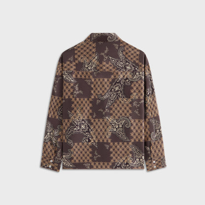 Women Kith Kith Women Siena Crest Paisley Shirt - Brew