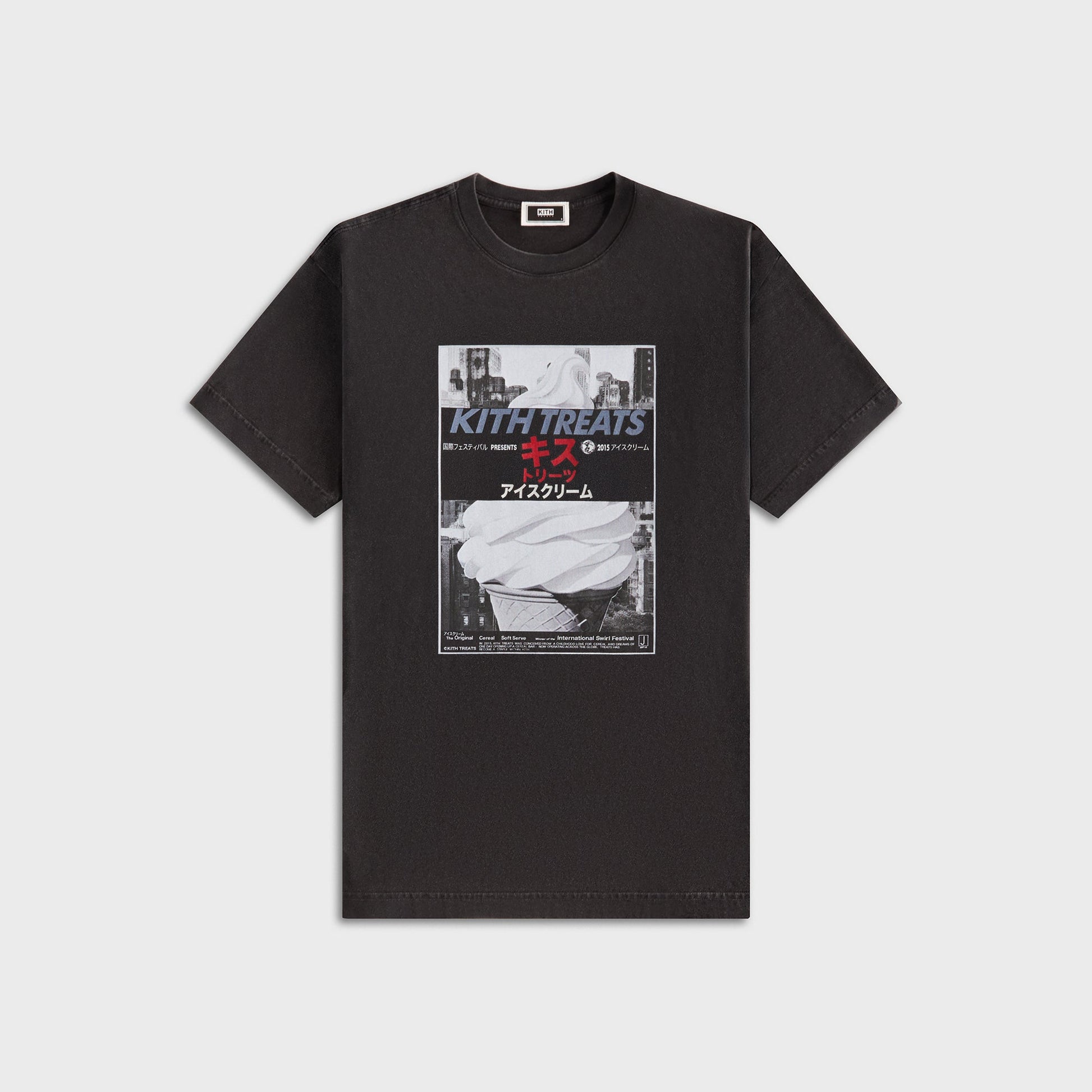Men Kith Kith Treats Double Feature Vintage Tee - Black