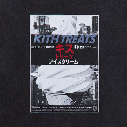 Men Kith Kith Treats Double Feature Vintage Tee - Black
