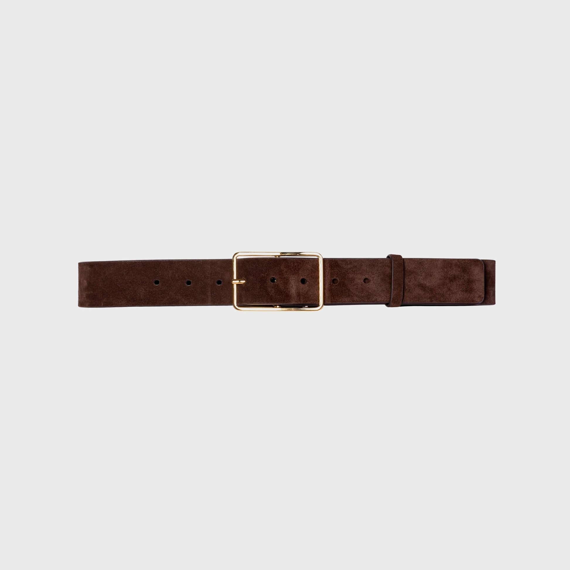 Women Kith Black Suede Studio Mija Belt - Brown Suede