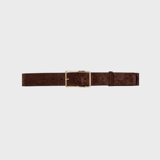 Women Kith Black Suede Studio Mija Belt - Brown Suede