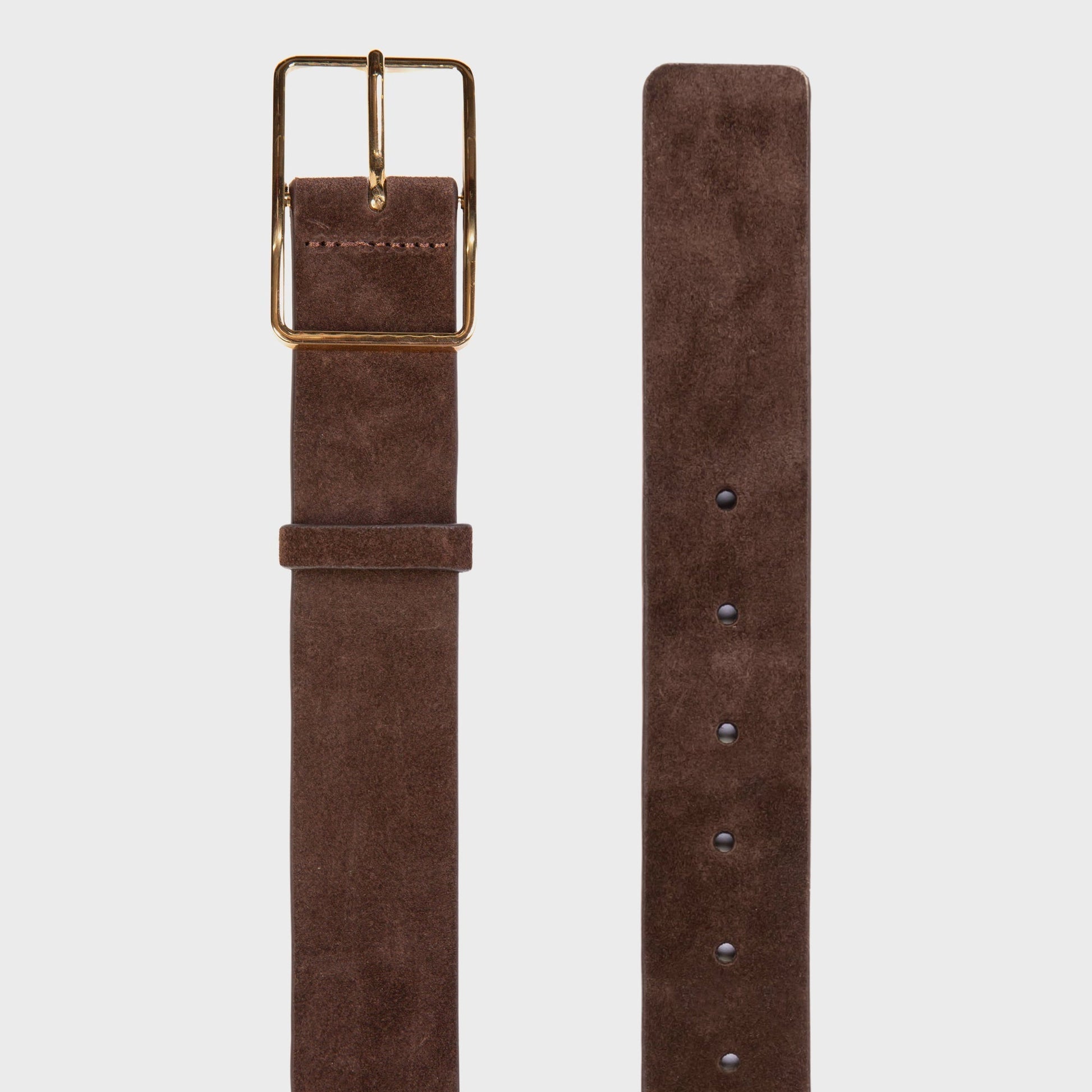 Women Kith Black Suede Studio Mija Belt - Brown Suede