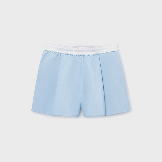 Women Kith Alexander Wang Short with Logo Elastic - Oxford Blue