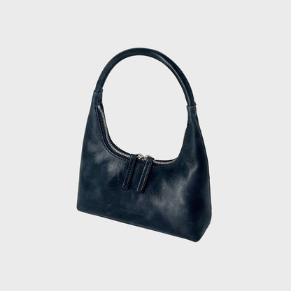 Women Kith MARGESHERWOOD Hobo Mini Shoulder Bag - Navy Pull Up