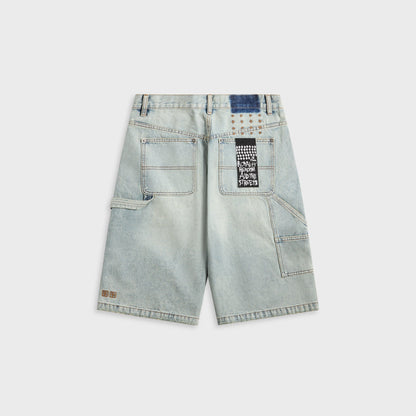 Men Kith Ksubi Maxx Operator Short Dune - Denim