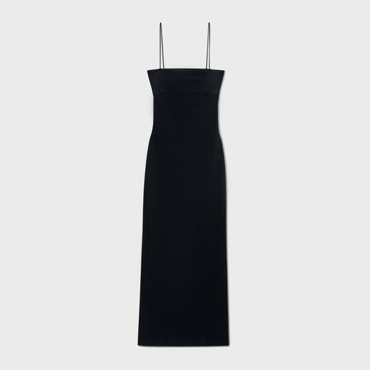 Women Kith Alexander Wang Cami Band Slip Dress with Logo Jacquard - Black