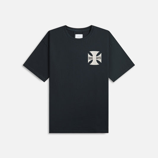 Men Kith Rhude Boys Tee - Vintage Black