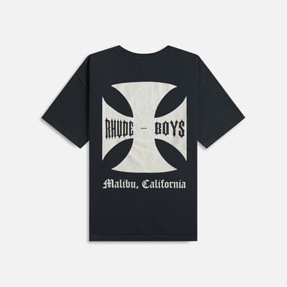 Men Kith Rhude Boys Tee - Vintage Black