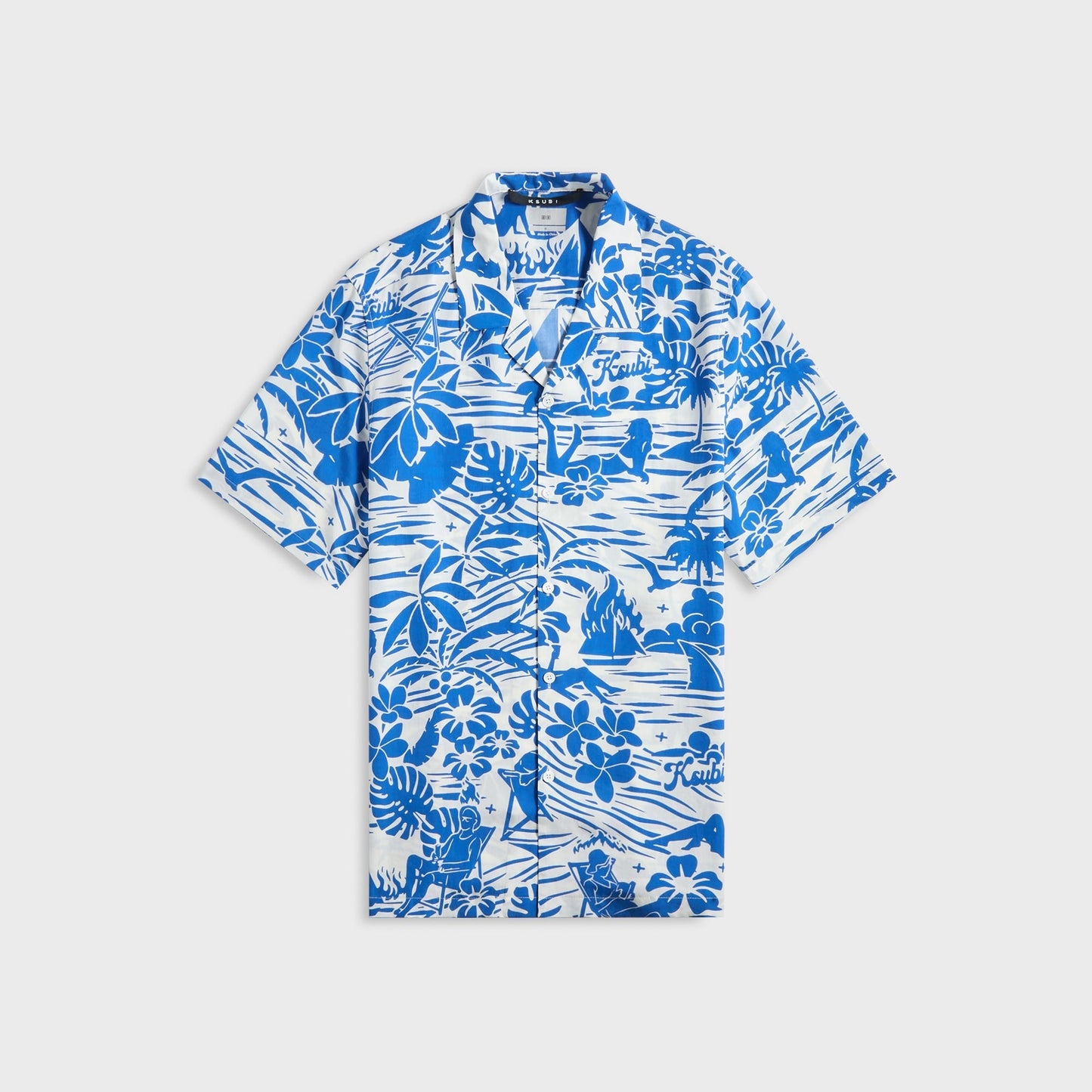 Men Kith Ksubi Lagoon Resort Shirt - Blue