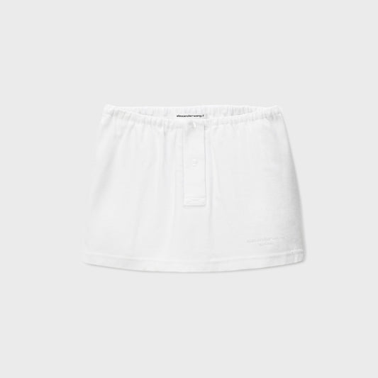 Women Kith T by Alexander Wang Mini Deconstructed Polo Skort - Vintage White
