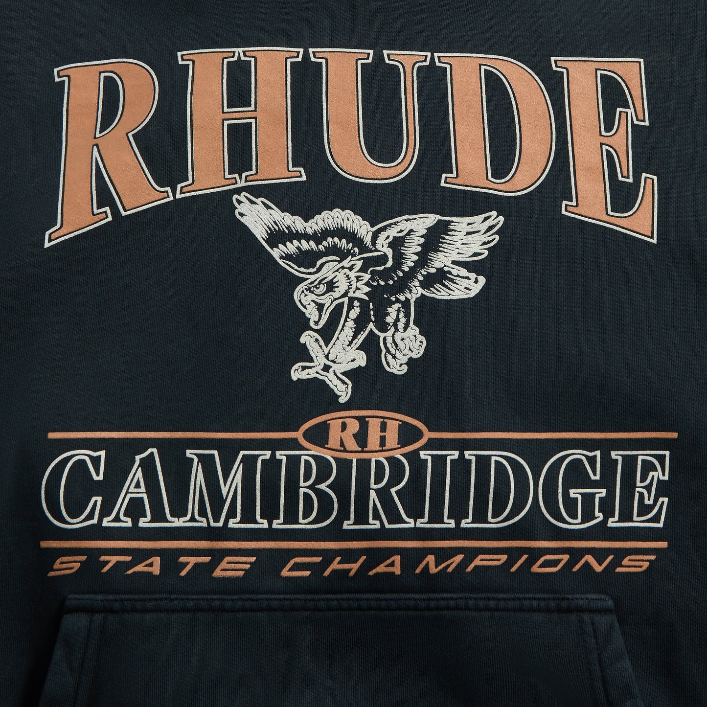 Men Kith Rhude Cambridge State Champs Hoodie - Vintage Black