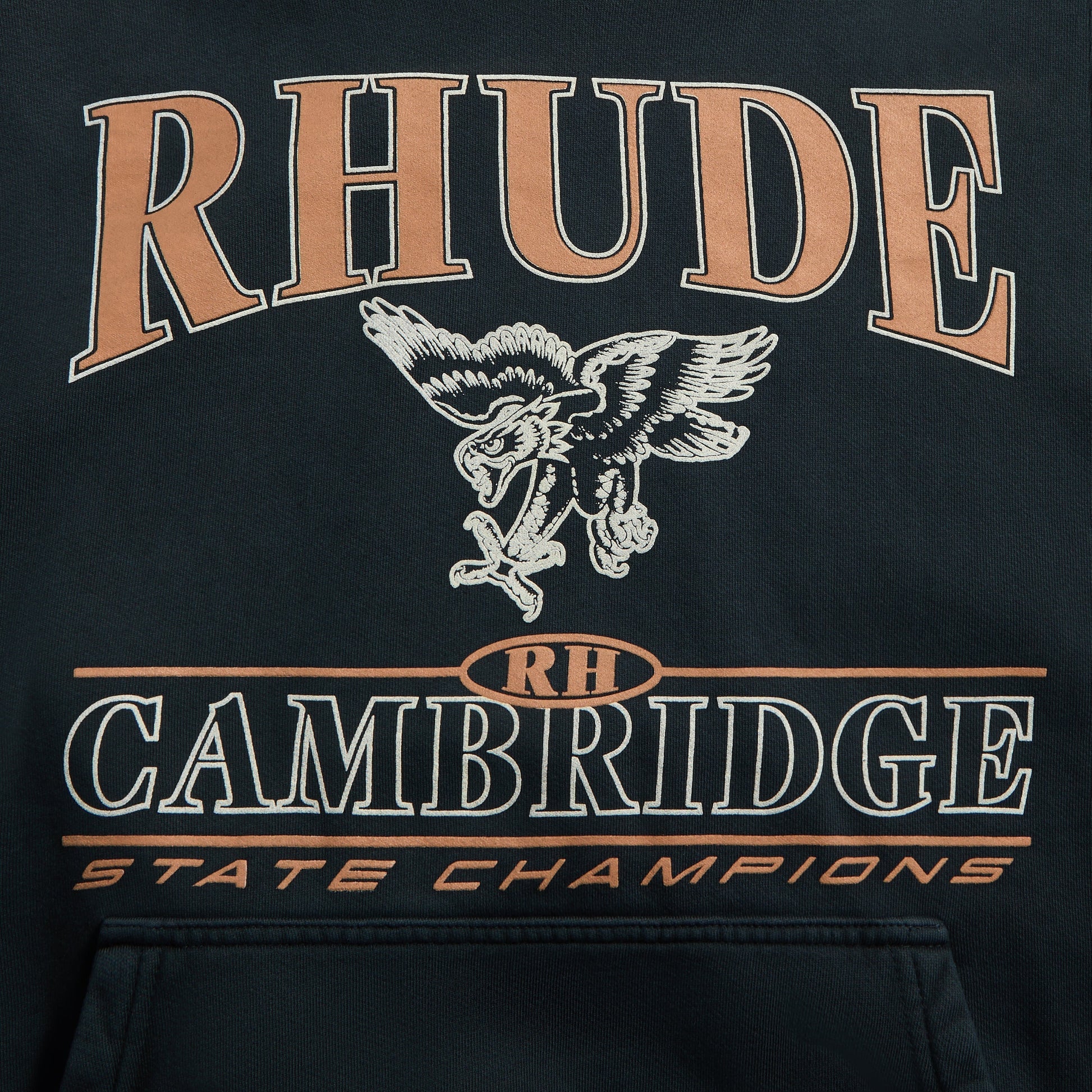 Men Kith Rhude Cambridge State Champs Hoodie - Vintage Black