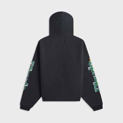 Men Kith Rhude Roadway Racing Hoodie - Vintage Black
