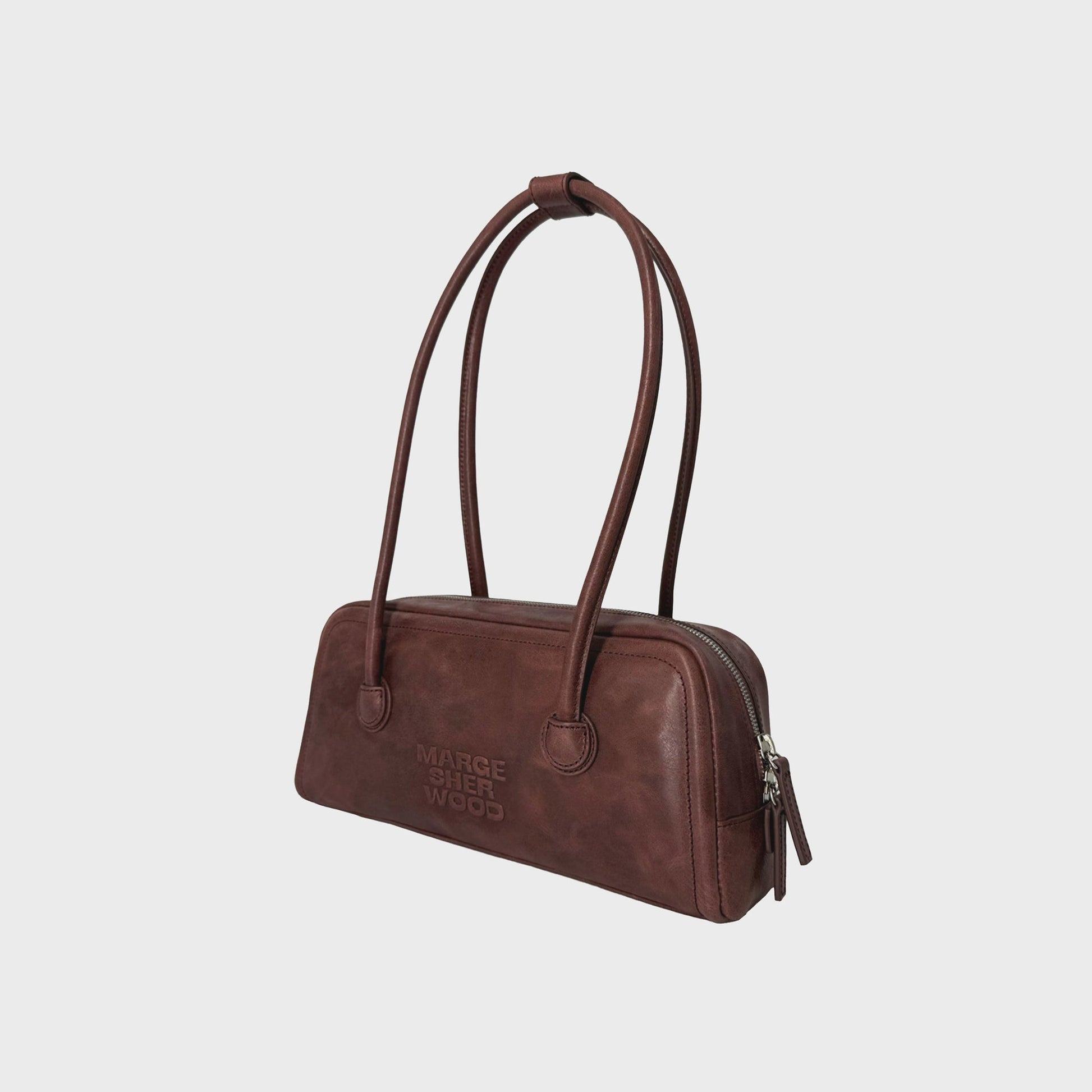 Women Kith MARGESHERWOOD Soft Baguette Bag - Wine Pull Up