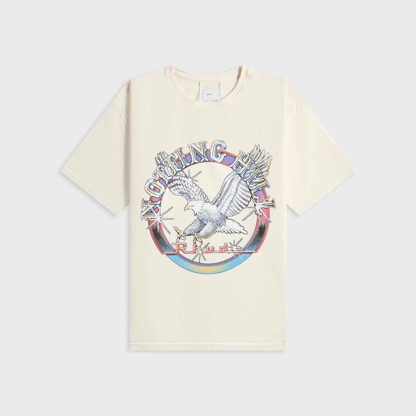 Men Kith Rhude Notting Hill Eagle Tee - Vintage White
