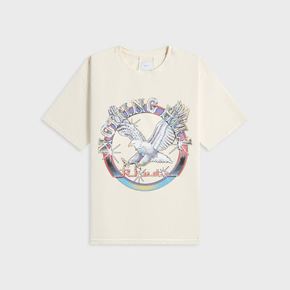 Men Kith Rhude Notting Hill Eagle Tee - Vintage White