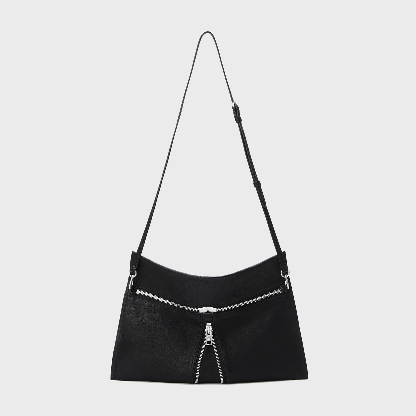 Women Kith Alexander Wang Geo Medium Hobo with Strap - Black
